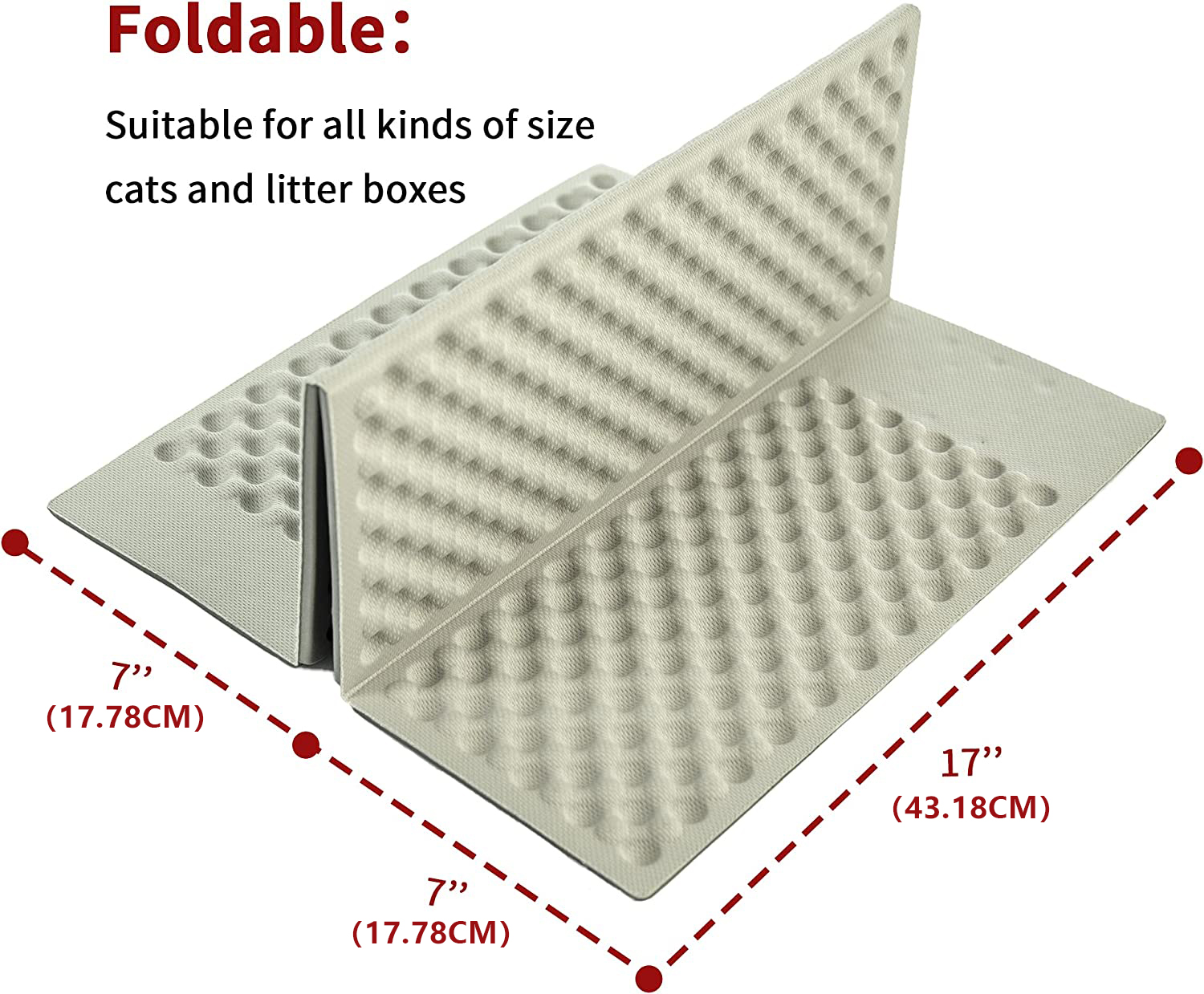 I-Foldable Cat Litter Mat