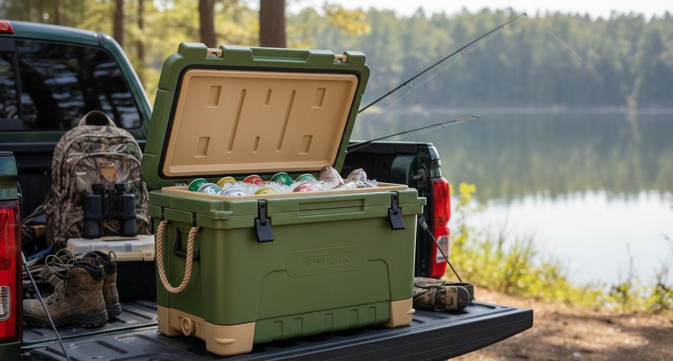 Rotomolded Cooler Box Wholesale 5-Day Ice Retention and HDPE Durability Standards for Hunting and Fishing Distributors